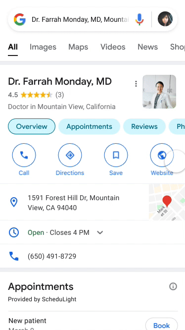 Google makes it easy to manage medical appointments in the US