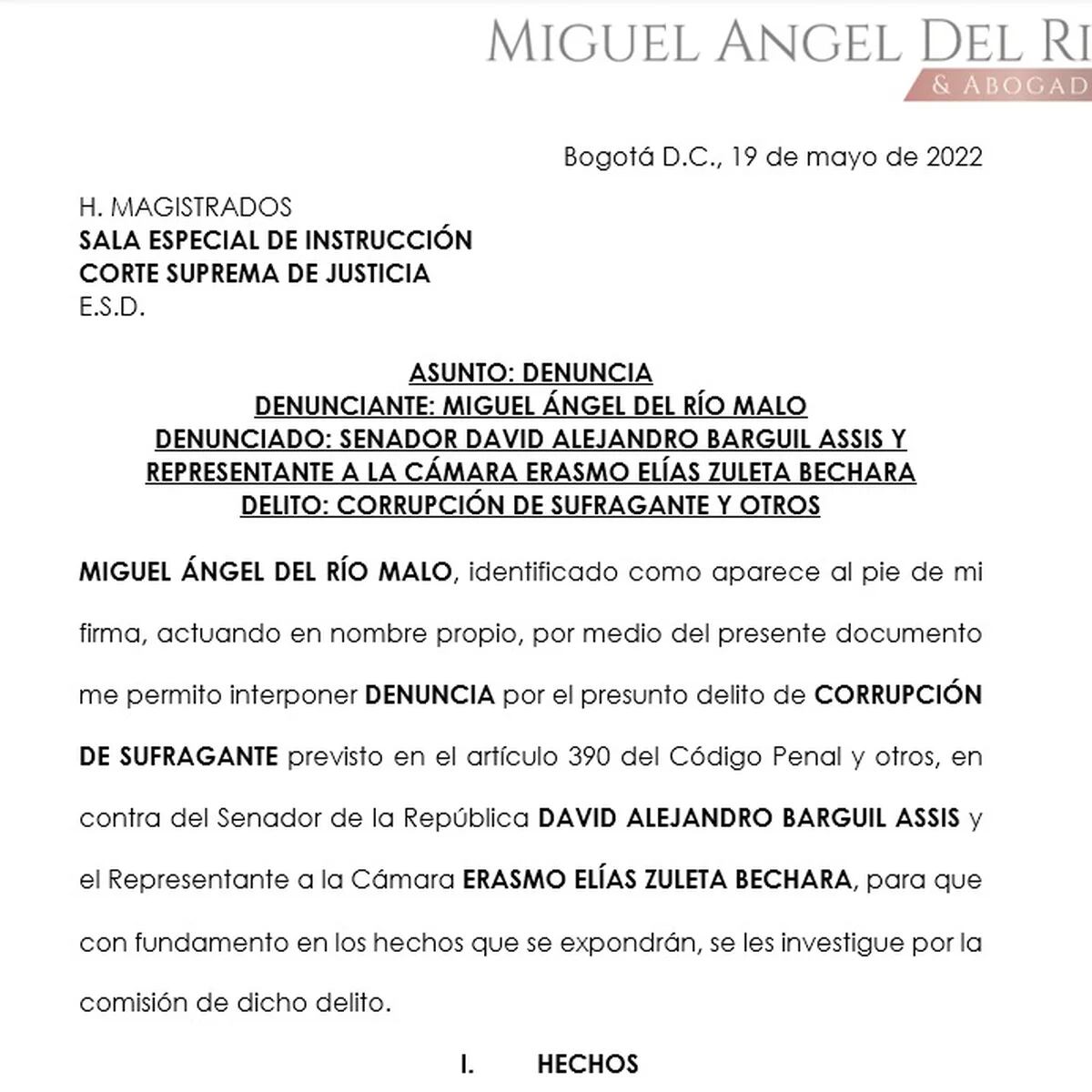 Acusan A Erasmo Zuleta Y David Barguil De Corrupción Al Sufragante A 7298