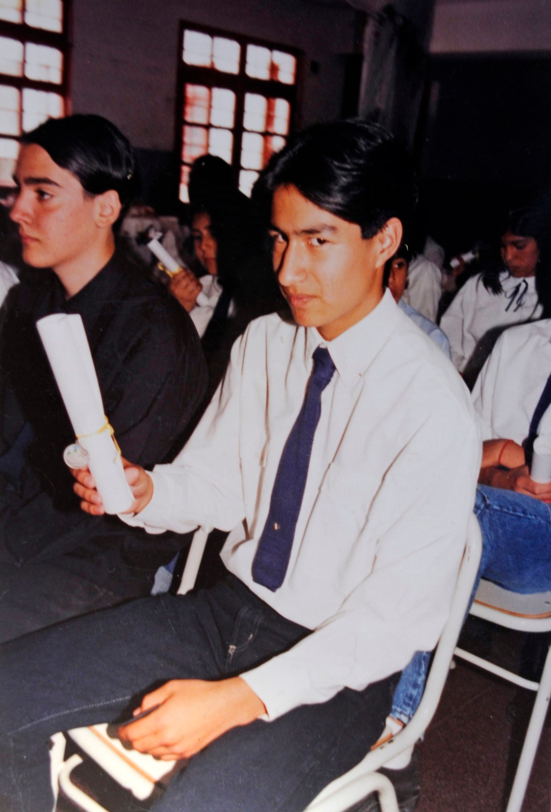 Juniors, en la escuela de Carmen de Patagones donde asesinó a sus compañeros (Enrique García Medina)