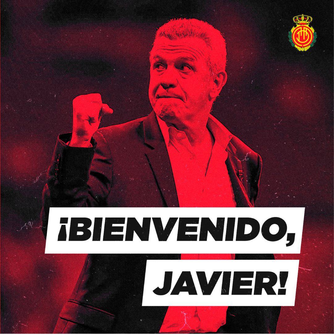 Javier Aguirre assinou pelo Mallorca. Foto: Twitter @RCD_Mallorca