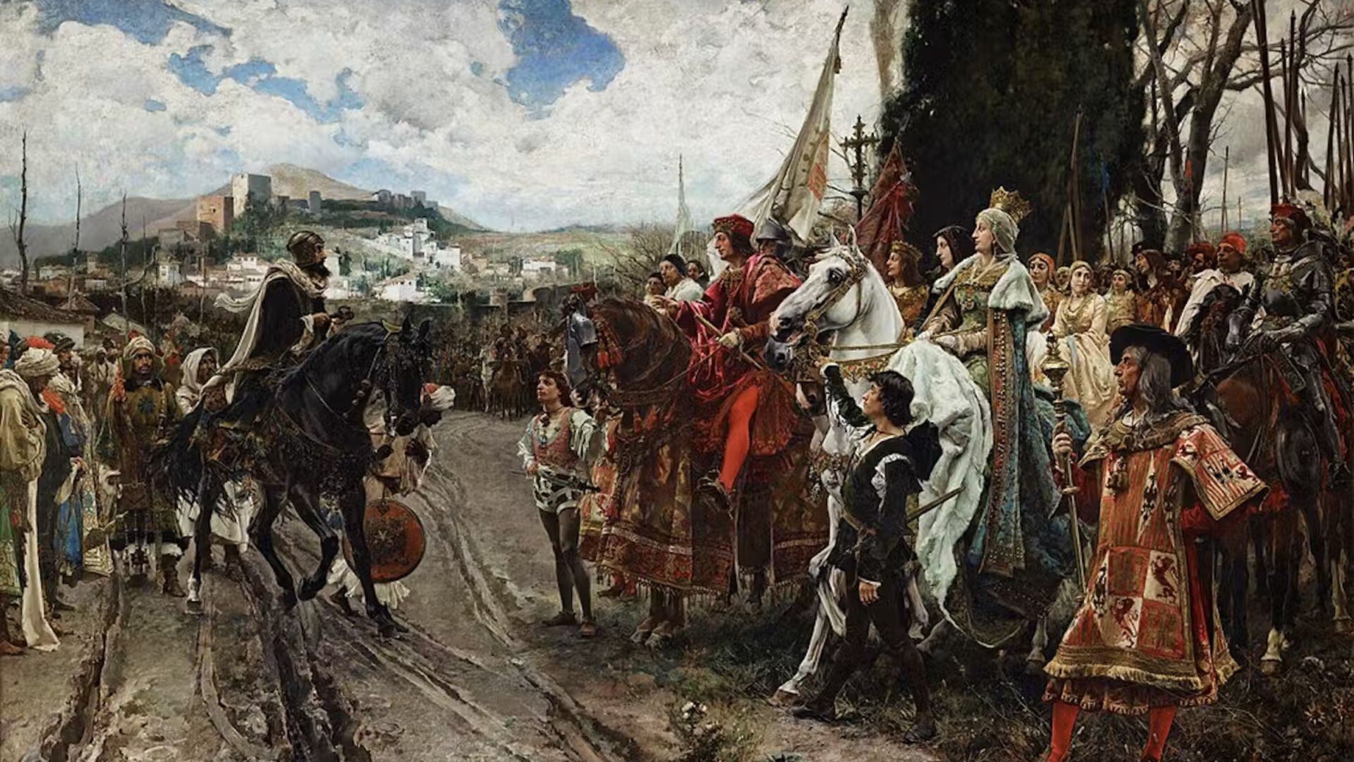 "La Rendición de Granada", realizada por Francisco Pradilla y Ortiz en 1882. (Wikimedia Commons)