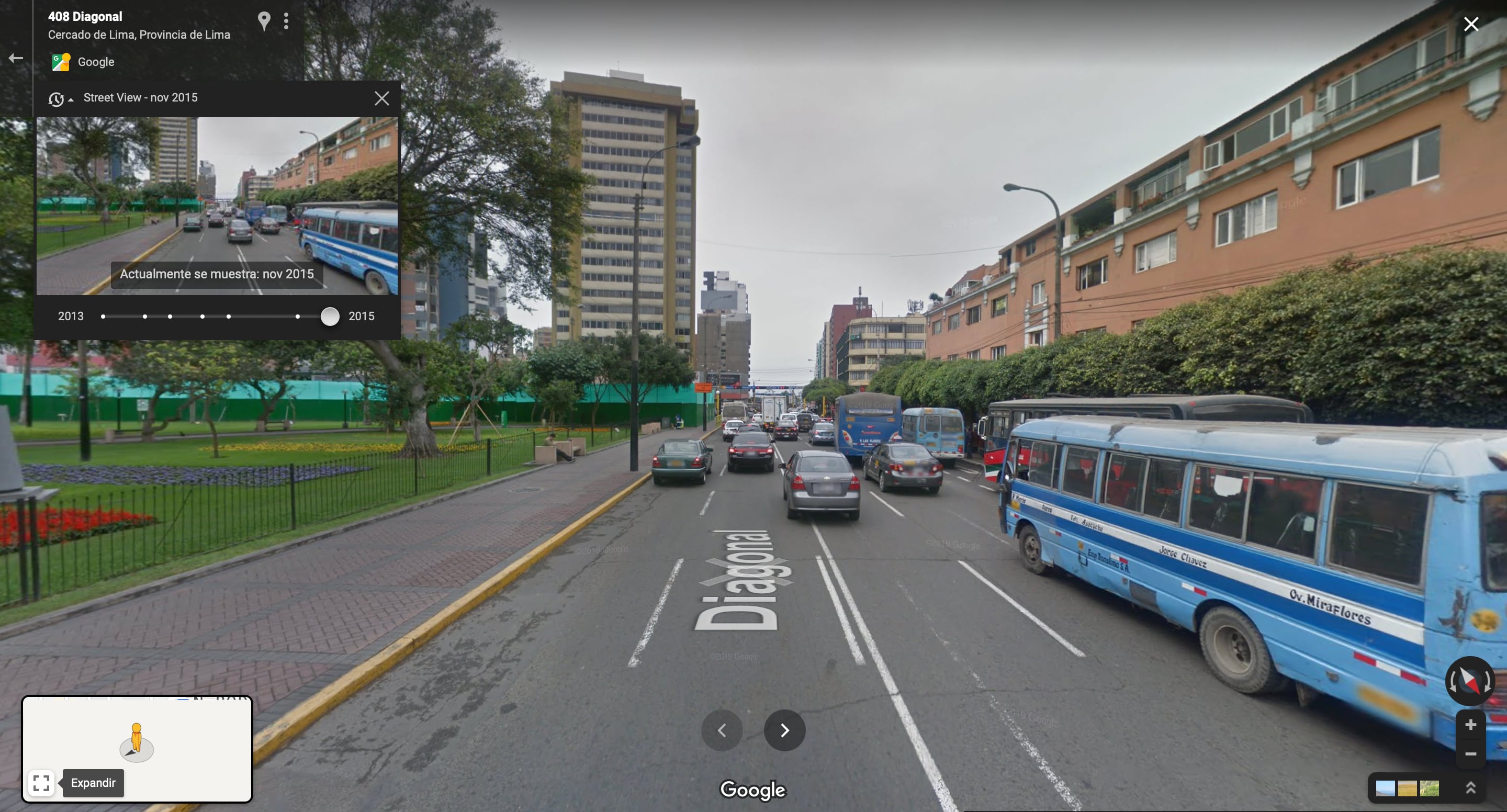 Kennedy Park na cidade de Lima, Perú visto no Google Maps em 2015. (foto: Google Maps/Jose Arana)