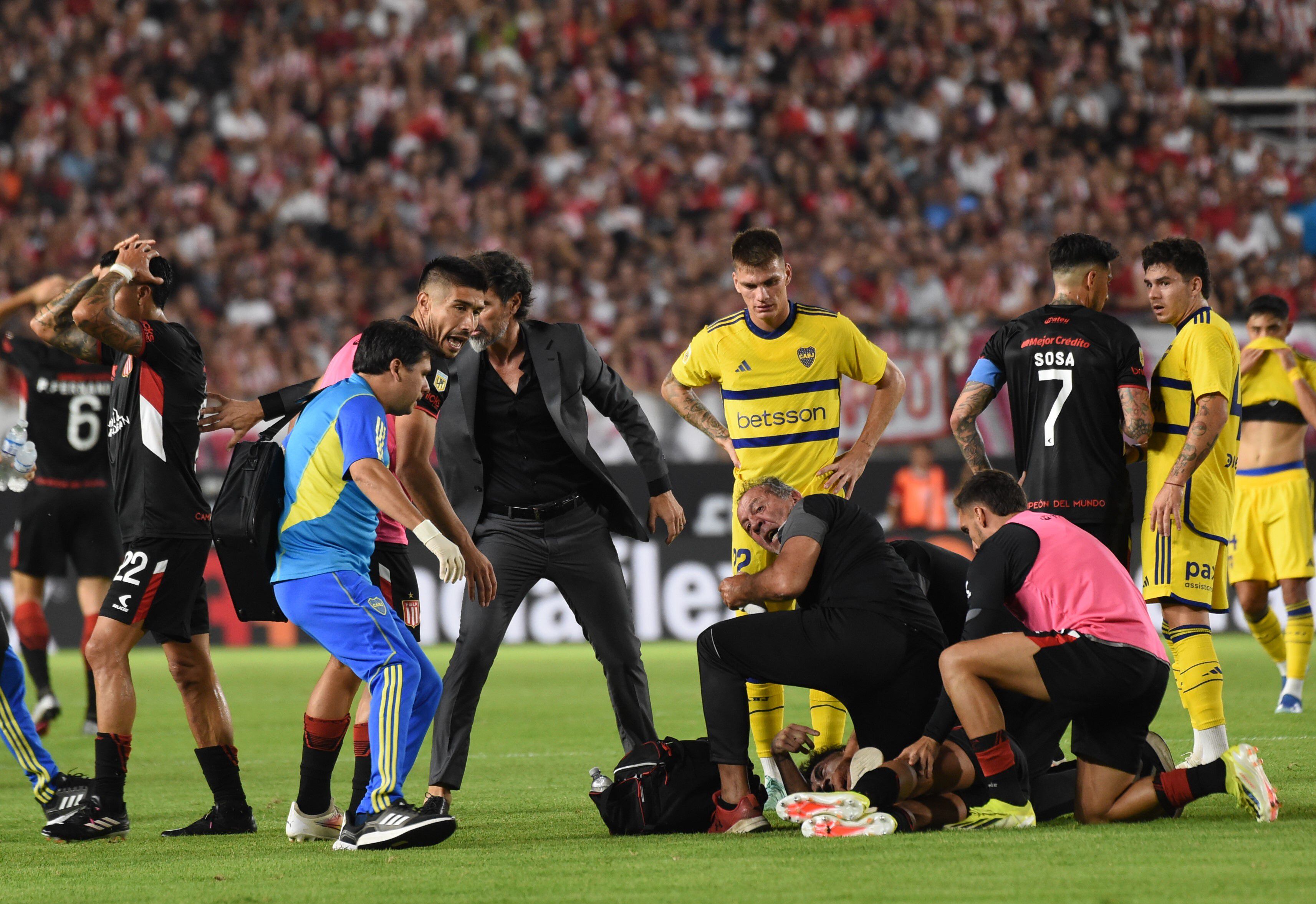 estudiantes vs boca javier altamirano