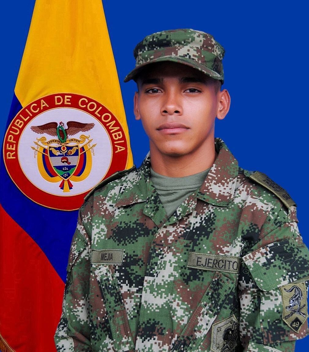 Yoandris Mejía Mejía falleció en centro médico por la gravedad de las heridas tras recibir disparos de su compañero de la Fuerza Pública - crédito Ejército Nacional