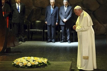  El papa Francisco en el Museo del Holocausto, en Jerusalén, Israel. (EFE 162. Foto de archivo)
