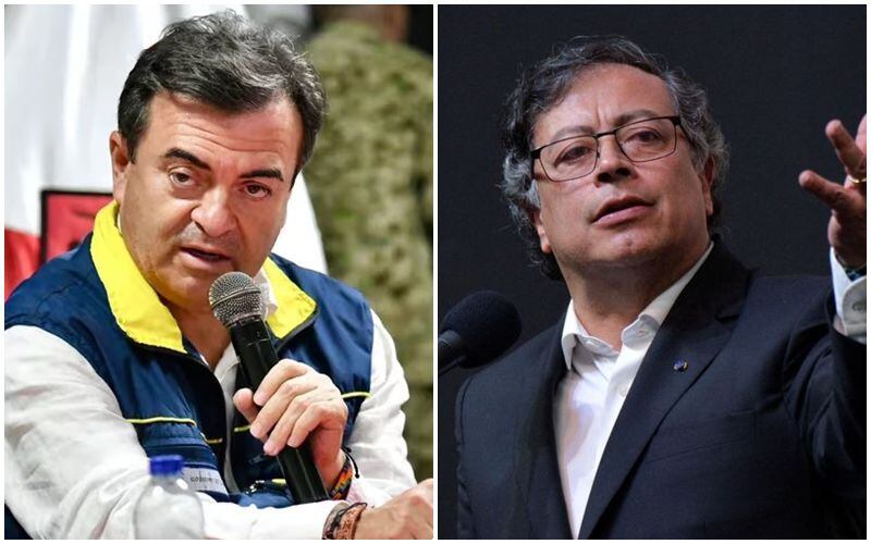 Olmedo López y Gustavo Petro