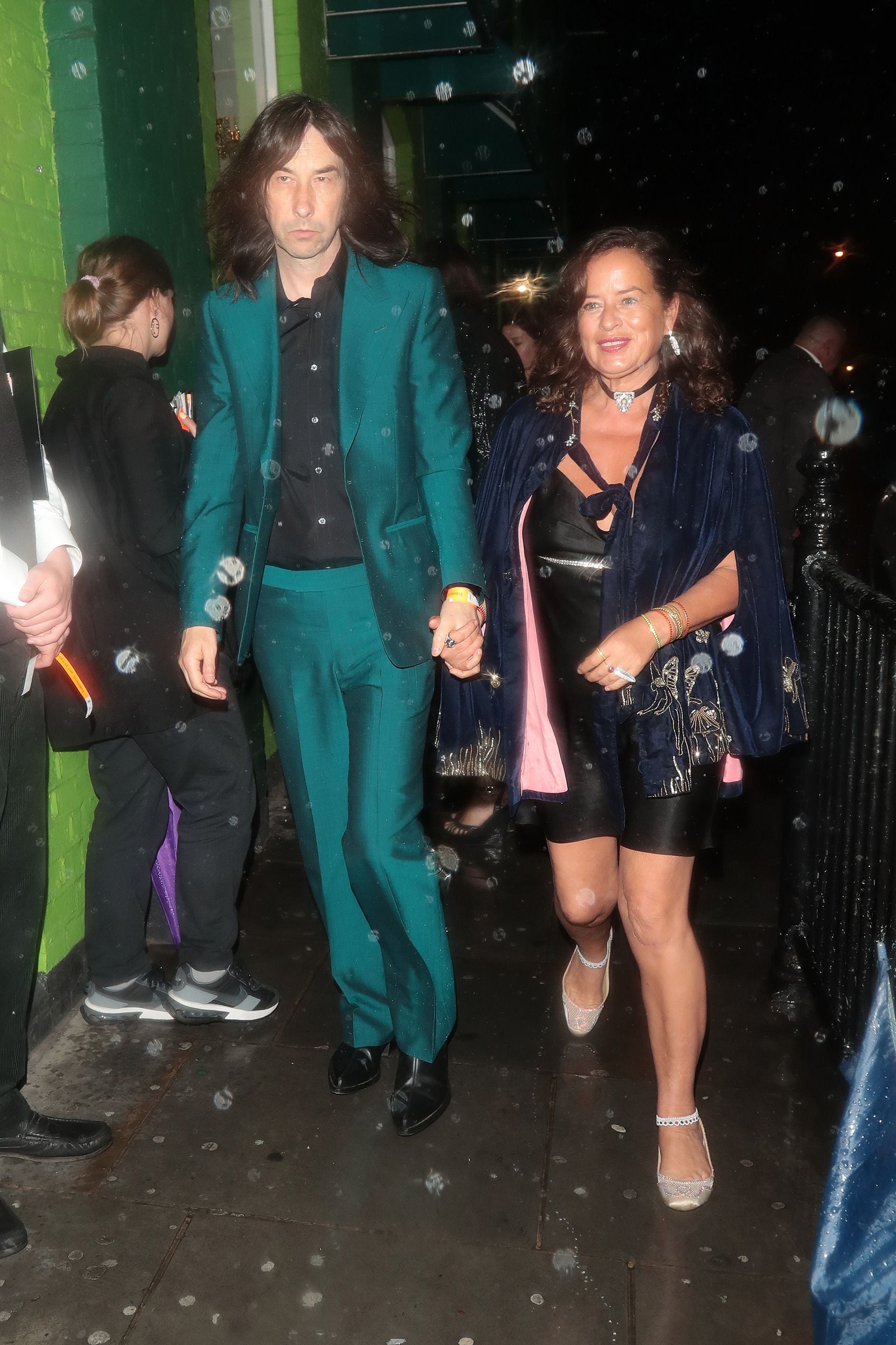 El músico Bobby Gillespie junto a la modelo Jade Jagger, otra de las hijas de Mick (Photo by Ricky Vigil M / Justin E Palmer/GC Images)