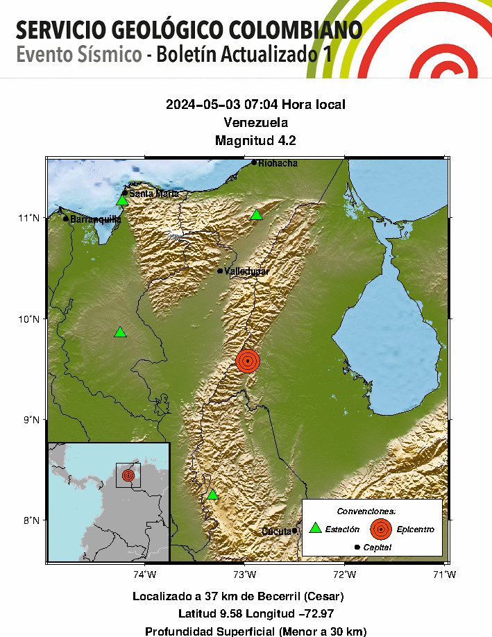 Independiente de si es un sismo o un terremoto lo importante siempre será estar preparado ante una emergencia de tal magnitud - crédito @sgcol/X