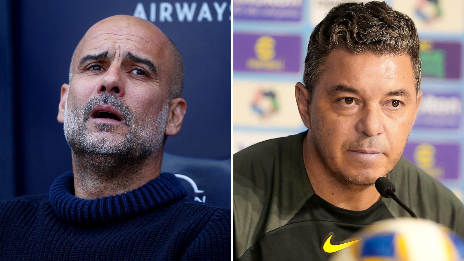 Pep Guardiola y Marcelo Gallardo