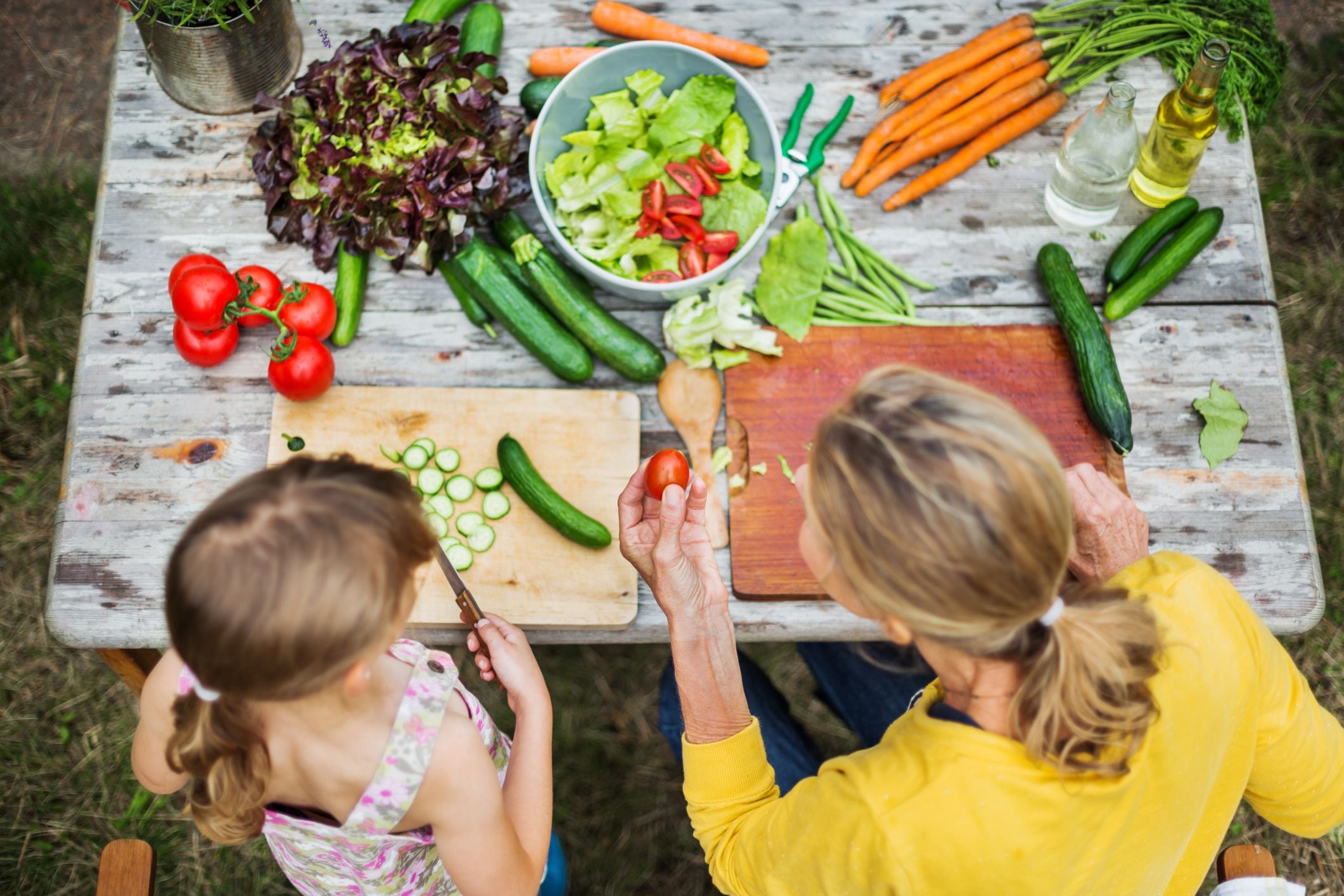 Niños alimentación