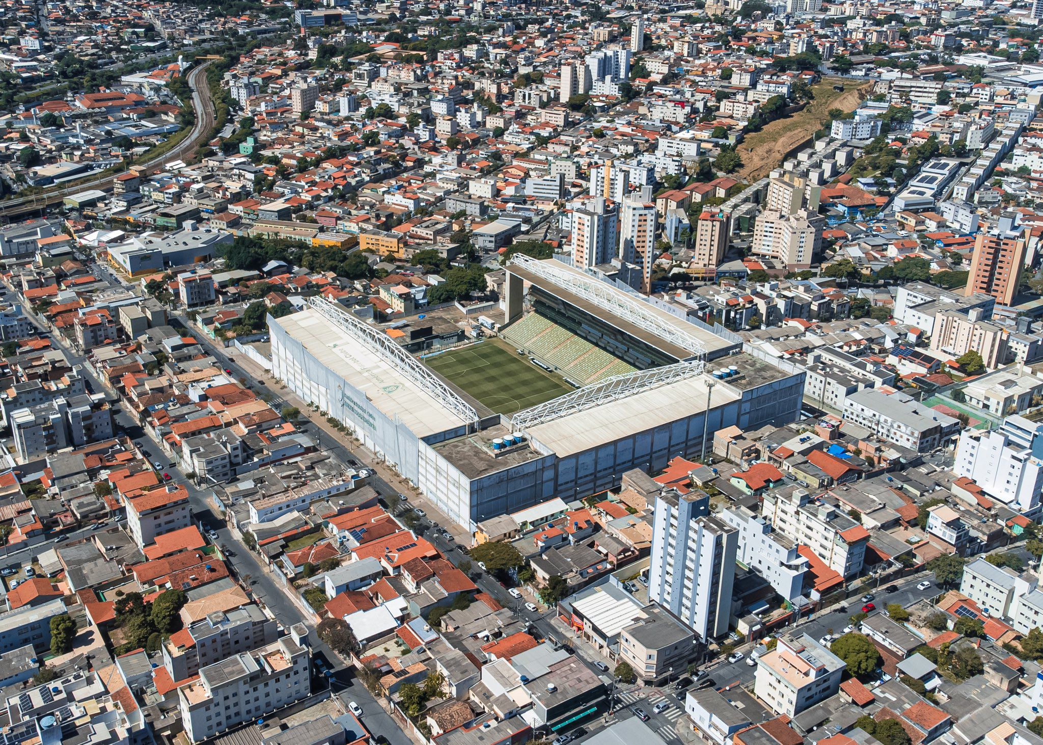 Raimundo Sampaio Stadium, ready for the Alianza Lima vs Atlético Mineiro match for the Copa Libertadores.