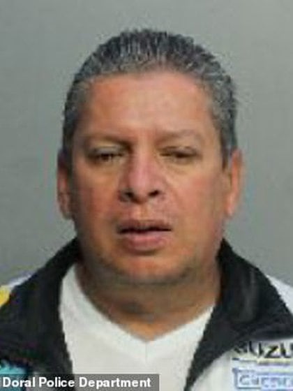 Image of the captured, Fredie Aguilar.  Photo: Doral Police Department