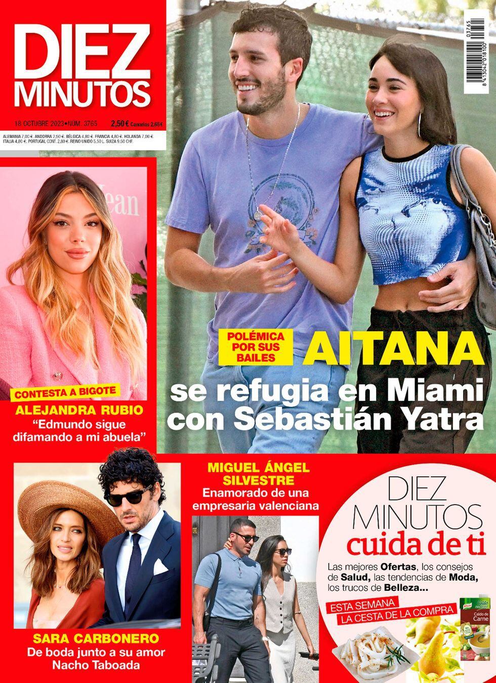 Portada de la revista 'Diez Minutos' del miércoles 11 de octubre. ('Diez Minutos')