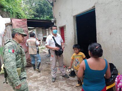 Según la Coordinación Nacional de Protección Civil, hay más de 184.000 personas afectadas por lluvias en el sureste del país (Foto: Cuartoscuro)