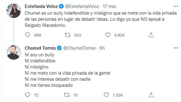 Chumel Torres vs. Estefania Veloz