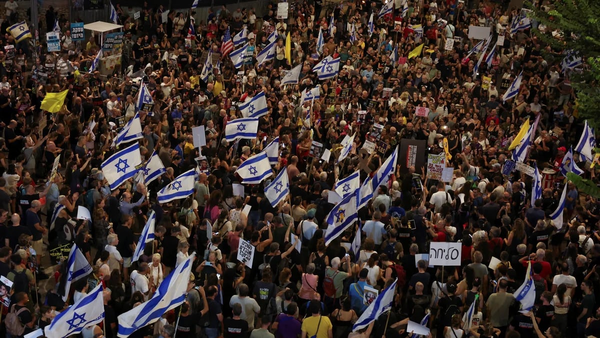 Continúan las protestas en Tel Aviv para exigir un acuerdo que libere a los secuestrados por Hamas