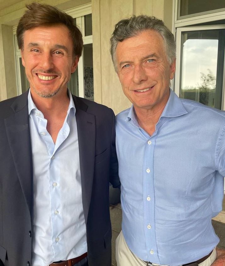 Roberto García Moritán y Mauricio Macri