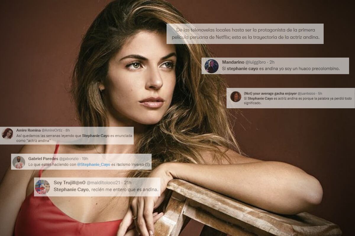 Vogue называет Стефани Кайо «андской актрисой», и она подробно обсуждает ее  в Twitter - Infobae