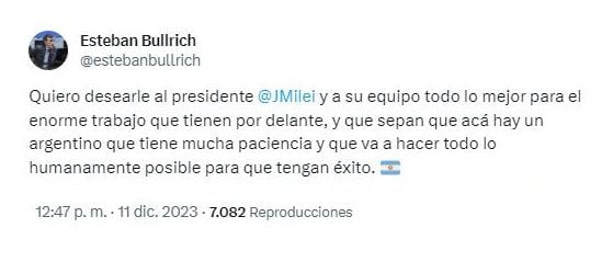 Esteban Bullrich posteo