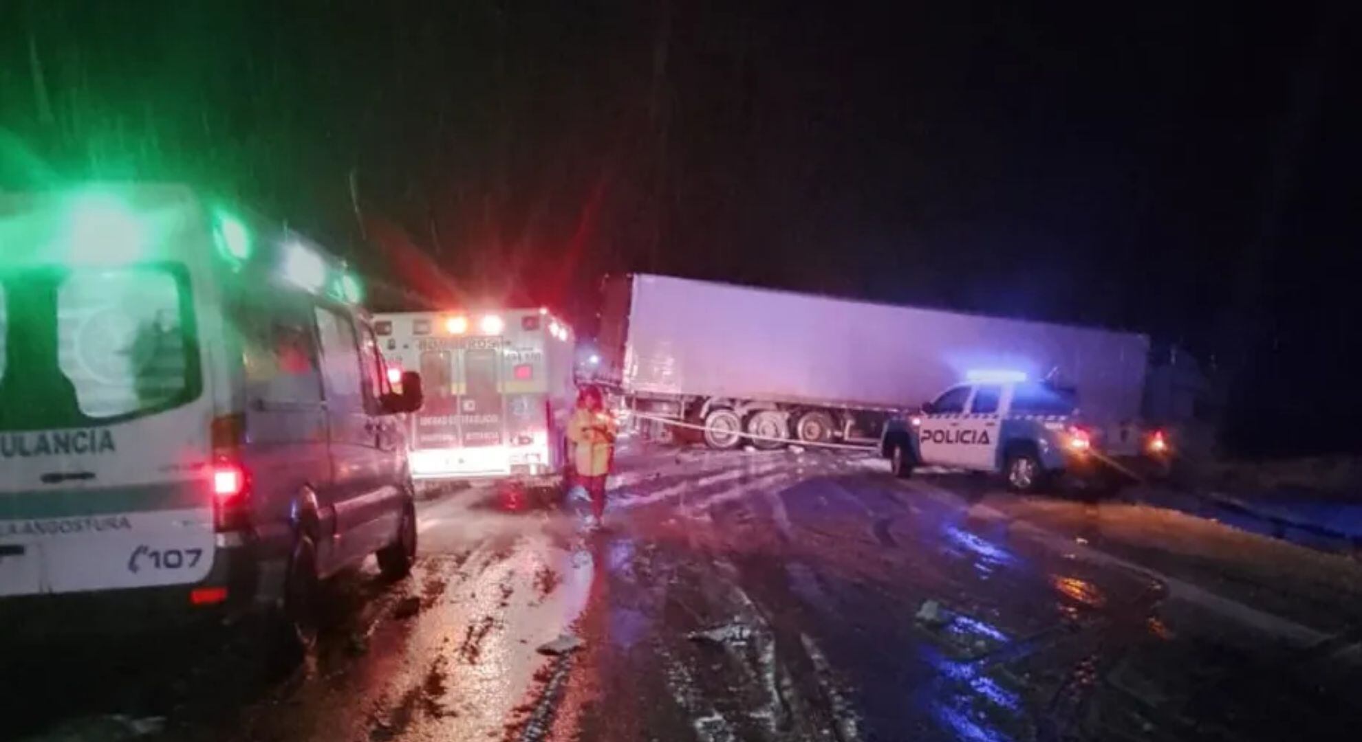 accidente en la Ruta 40 Villa La Angostura