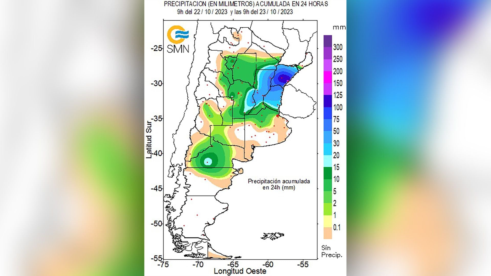 Las lluvias de las últimas horas