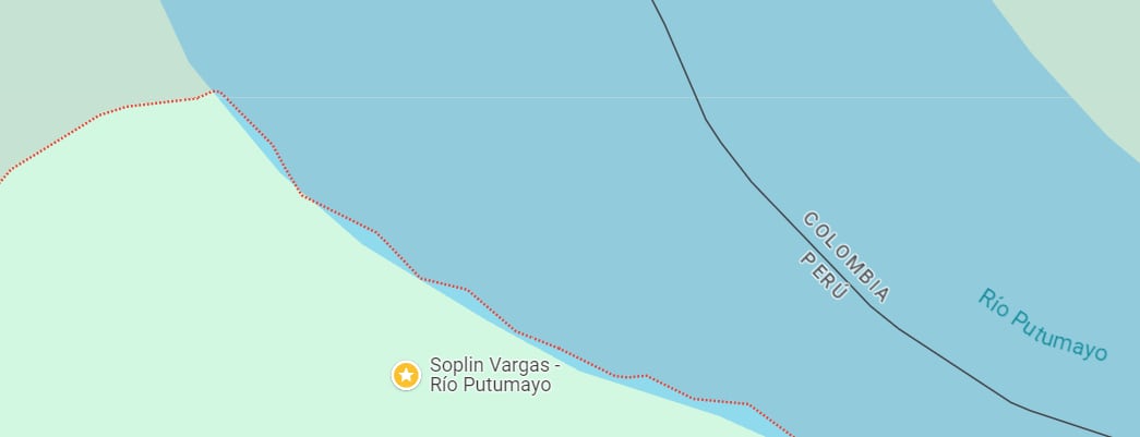 La relevancia del aeropuerto de Soplín Vargas radica en su cercanía con la frontera con Colombia. (Google Maps)