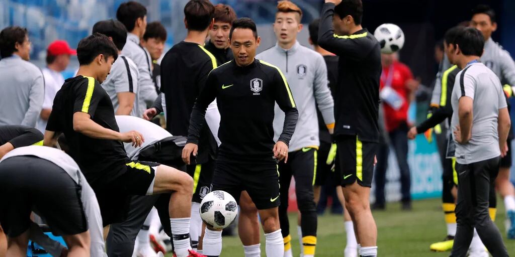 Entrenamiento de la selección masculina de fútbol de Corea del Sur