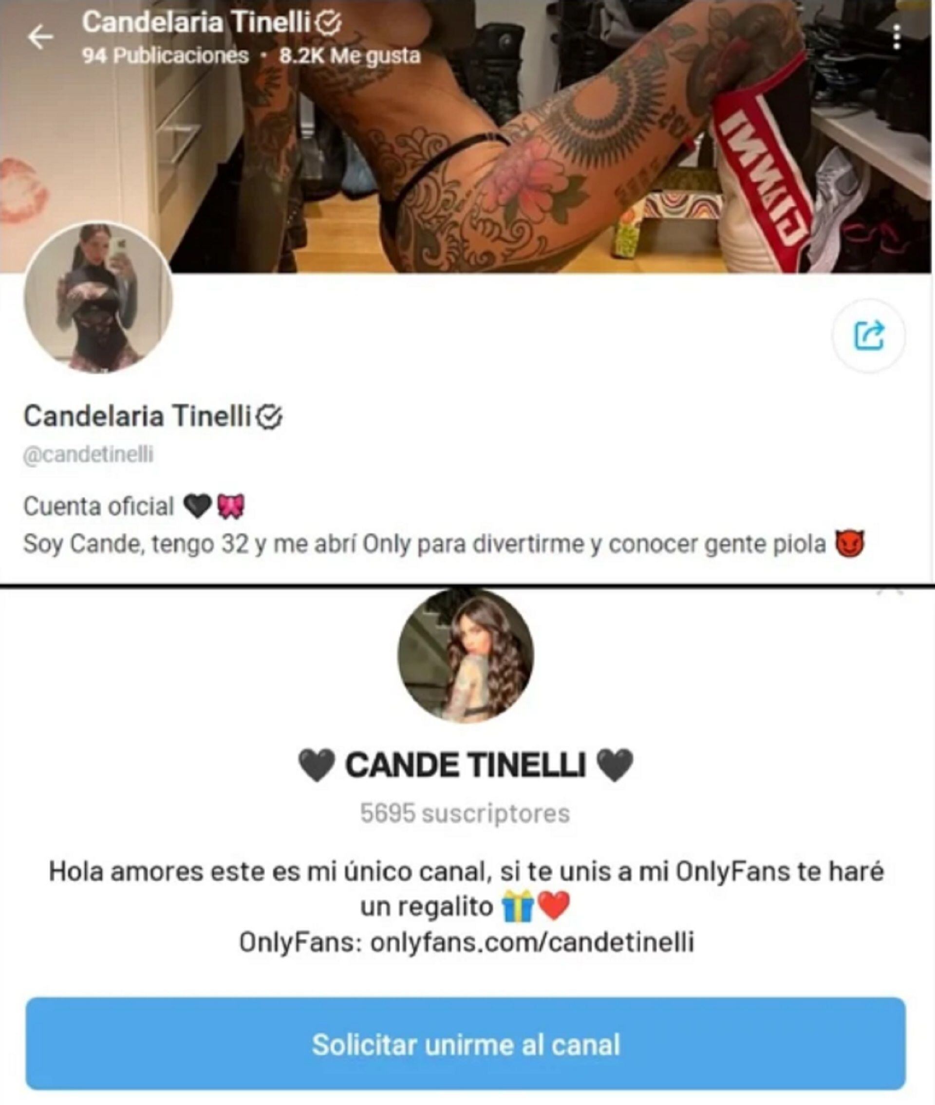 Cande Tinelli lanzó una promoción en una plataforma para adultos: “Si te  unís, te haré un regalito” - Infobae