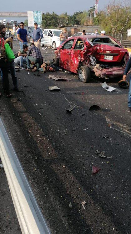 La pipa se habría quedado sin frenos (Foto: Twitter/@CoordinacionDM)