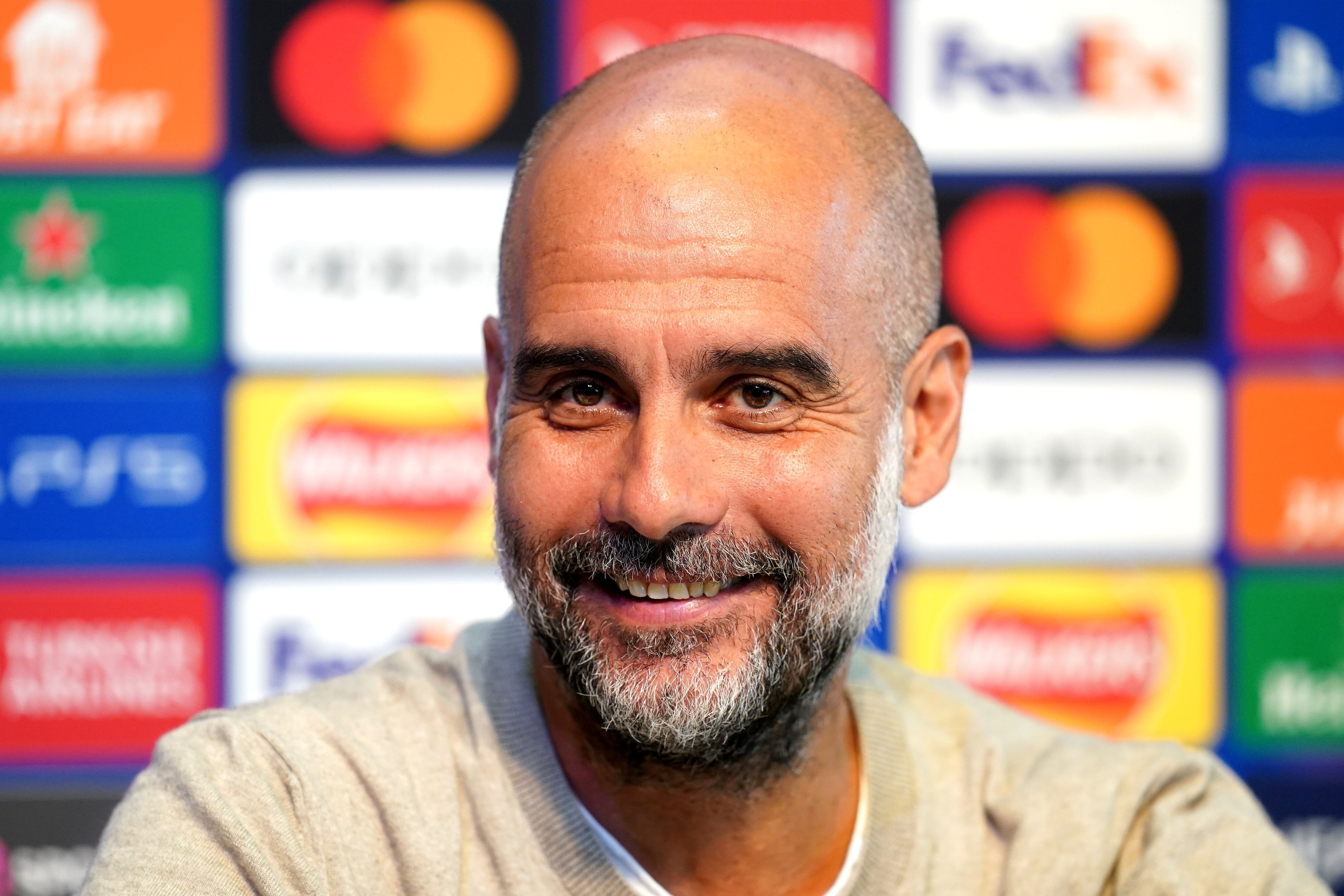 Guardiola se presentó en rueda de prensa (Reuters)