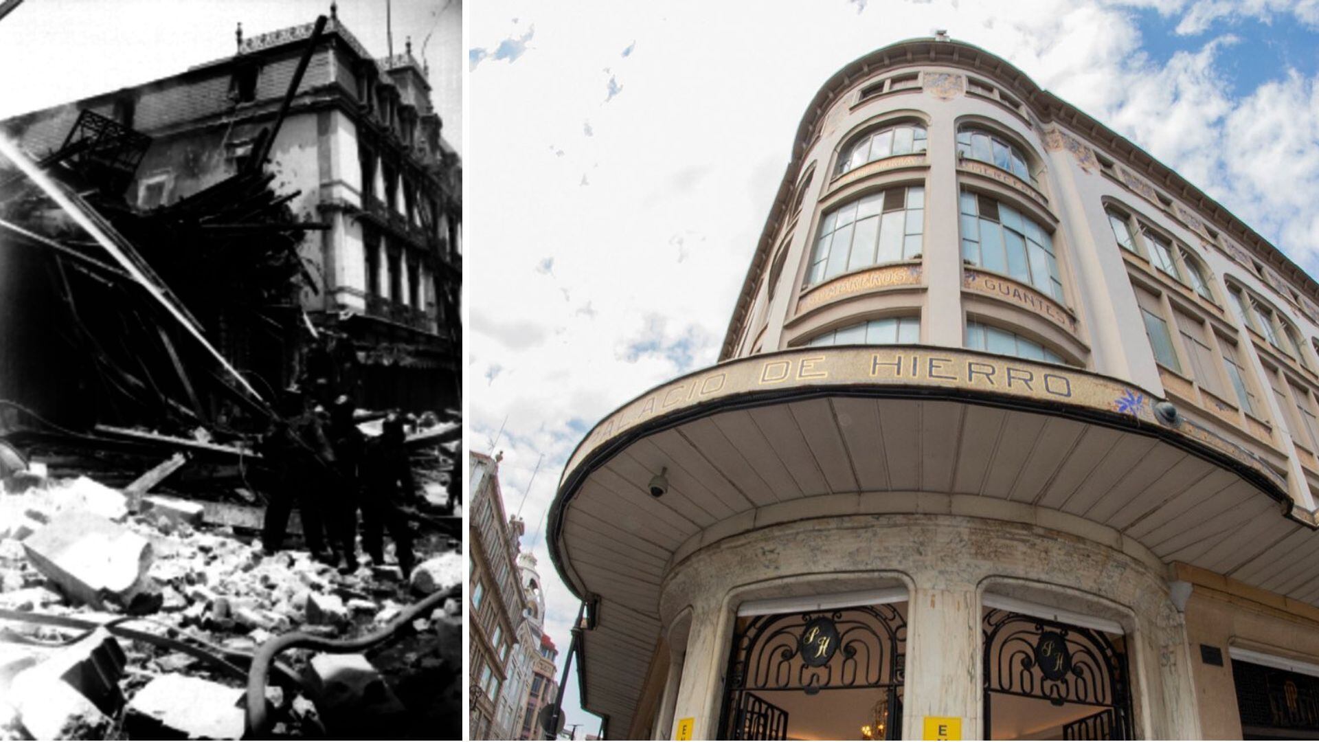 Palacio de Hierro antes del incendio de 1914 - México 14 de noviembre