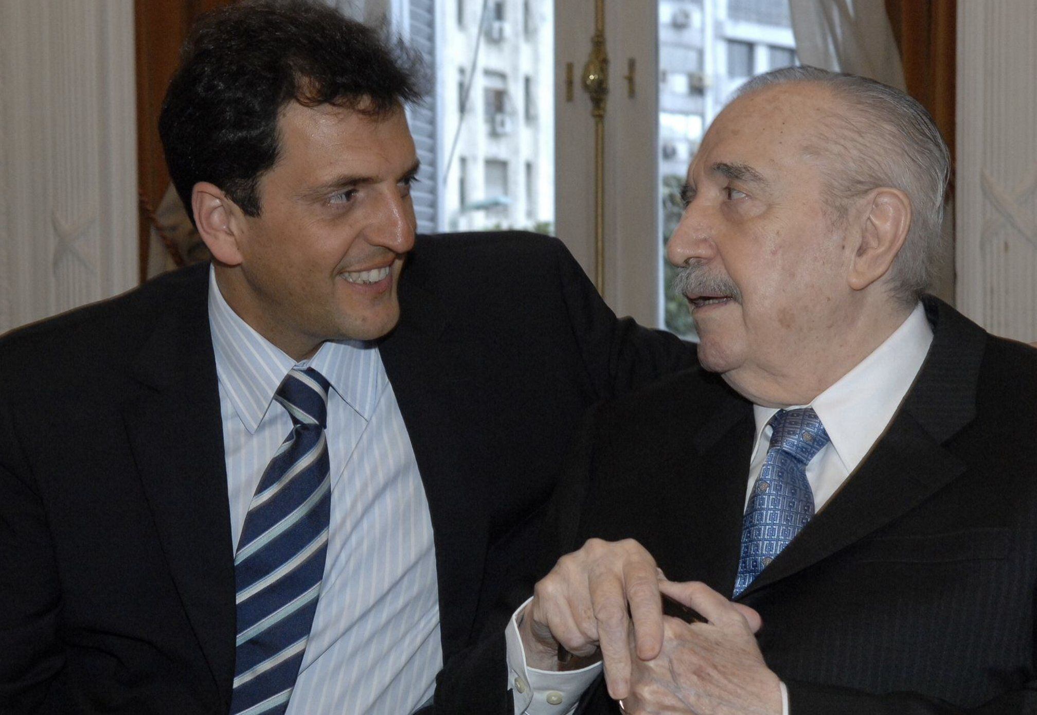 Sergio Massa compartió una foto con Raúl Alfonsín