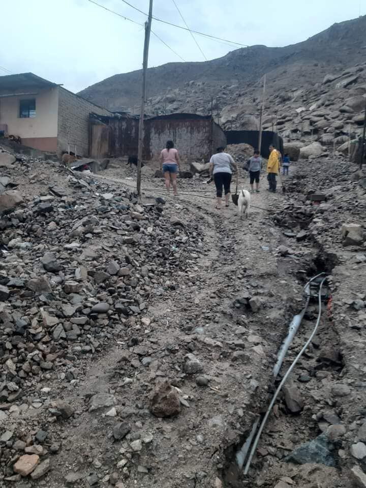 Damnificados por huaico en Huaura - Lima