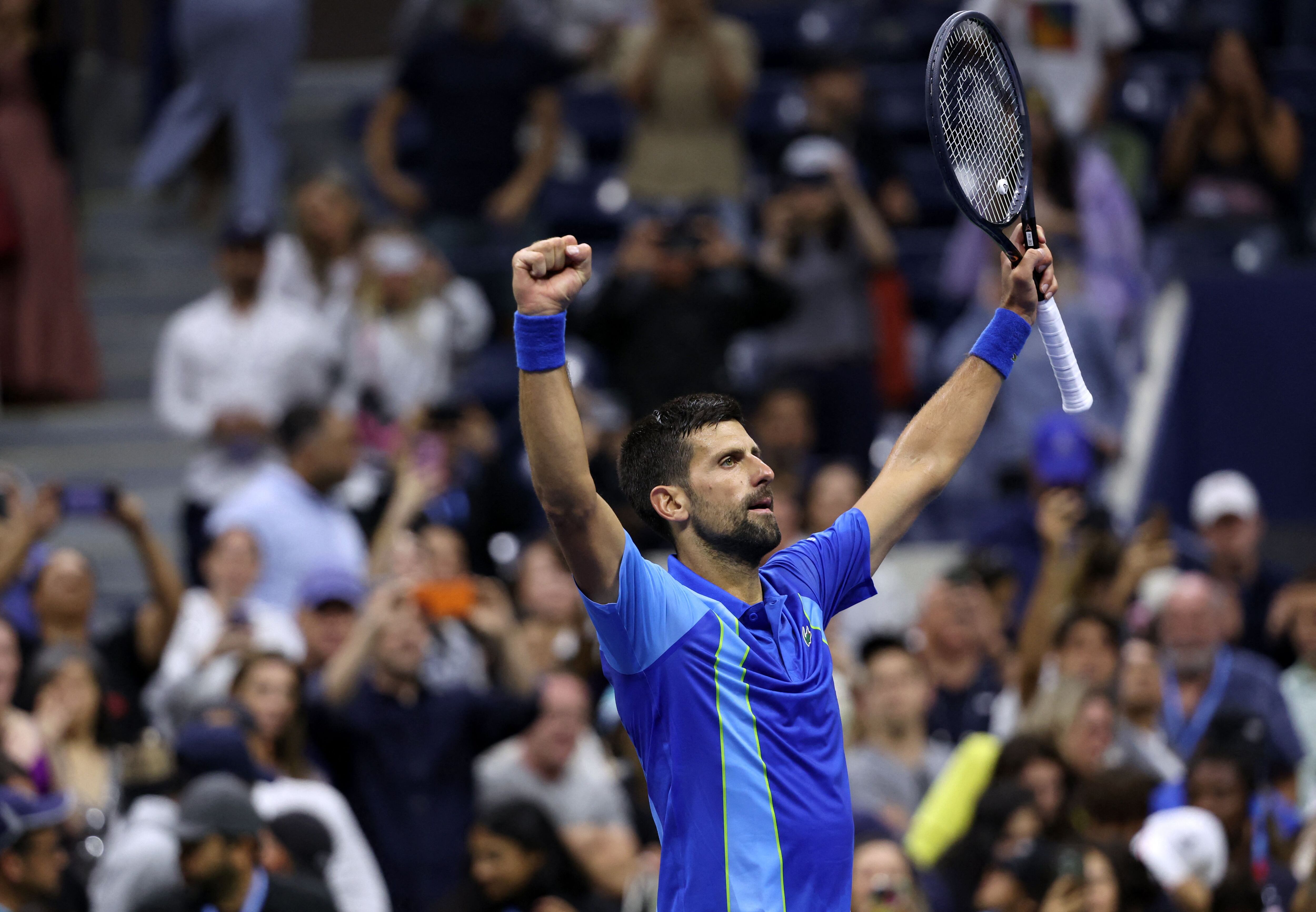 Novak Djokovic avanzó en el US Open, donde ha ganado tres de sus 23 títulos de Grand Slam (REUTERS/Shannon Stapleton)