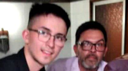 Sebastián Ismael Fernández, de 18 años, y su padre, Claudio Ismael Fernandez, de 48 