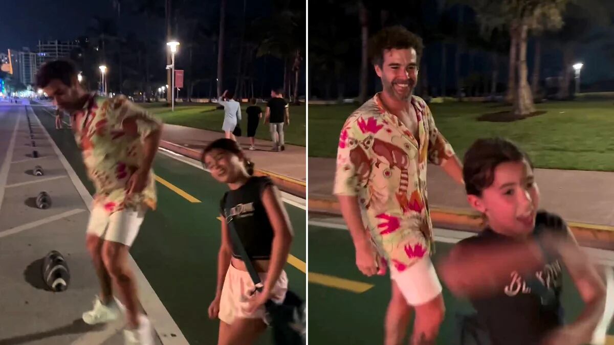 Nicolás Cabré mostró el desopilante reencuentro con su hija Rufina en Miami: “Mi compañerita de locuras”