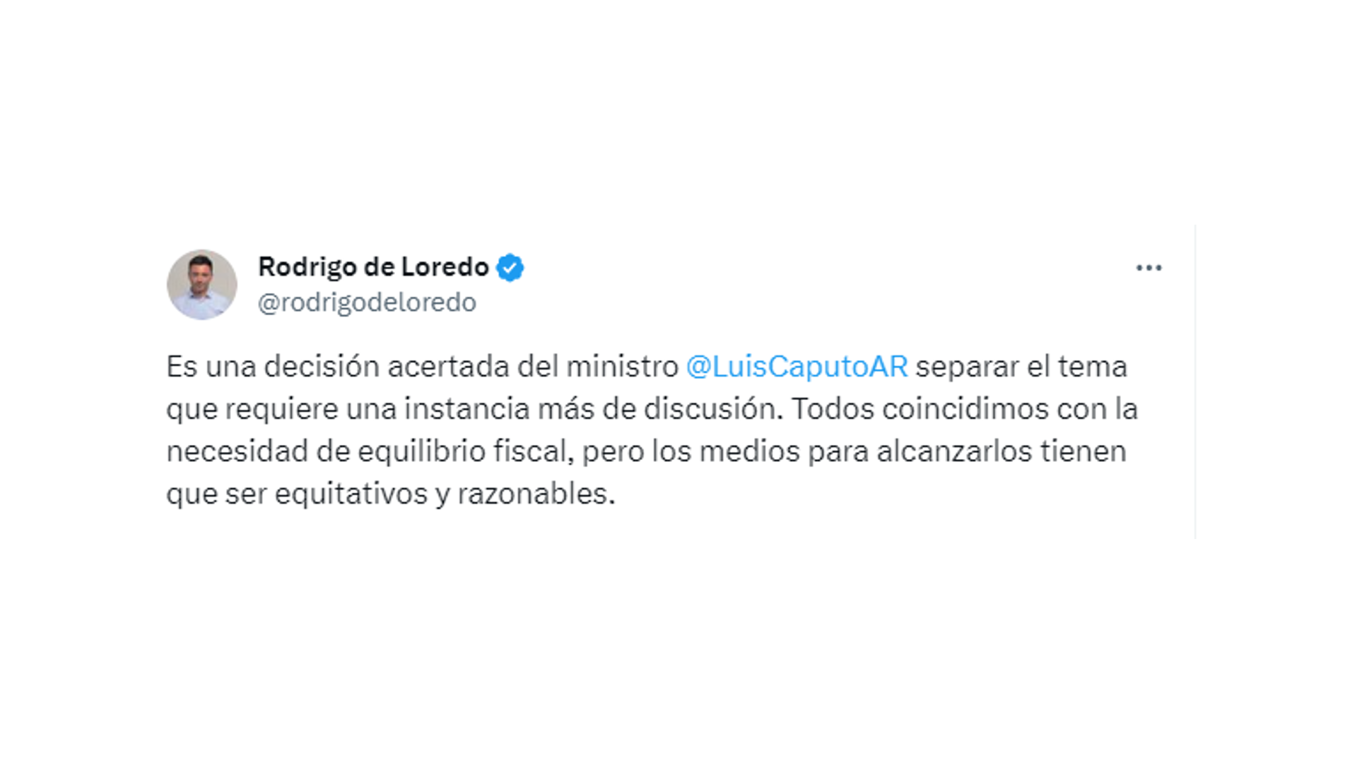 Reacciones anuncio Luis Caputo