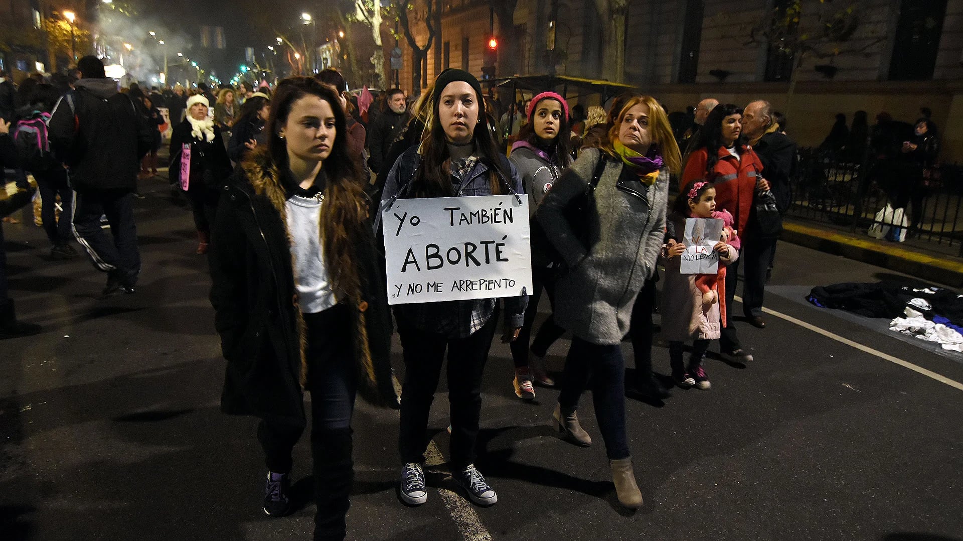 El aborto legal, seguro y gratuito fue uno de los reclamos de la marcha (Nicolás Stulberg)