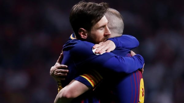 El manchego marcÃ³ un gol en la final de la Copa del Rey tras un pase de Messi