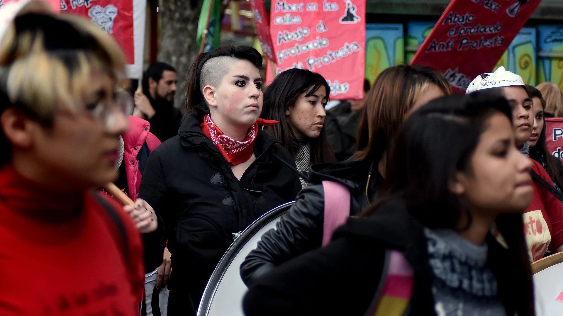 Muchas jóvenes autoconvocadas se sumaron a la manifestación(Nicolás Stulberg)