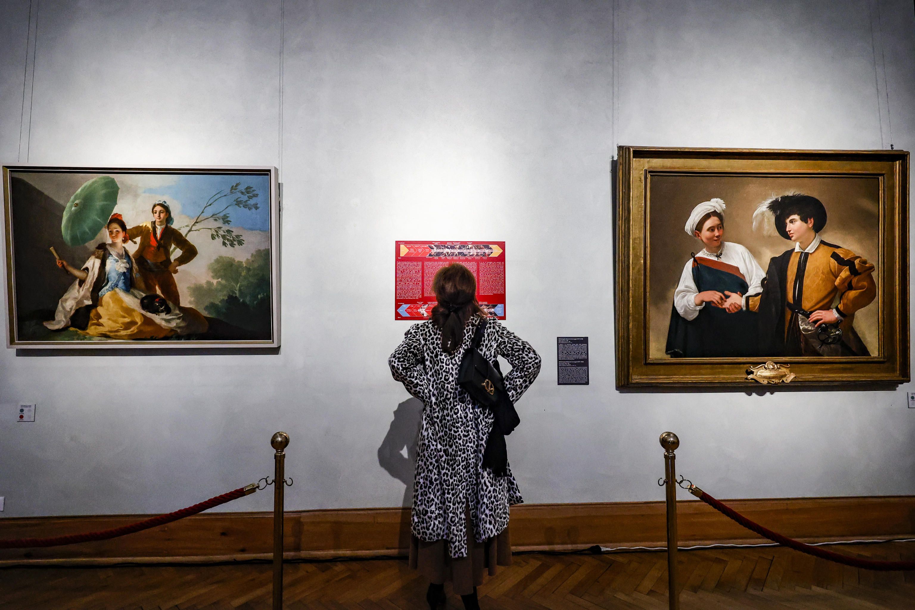 La mirada "joven y rebelde" de Goya y Caravaggio se muestra por primera vez en los Museos Capitolinos, en Roma (EFE/EPA/FABIO FRUSTACI) 