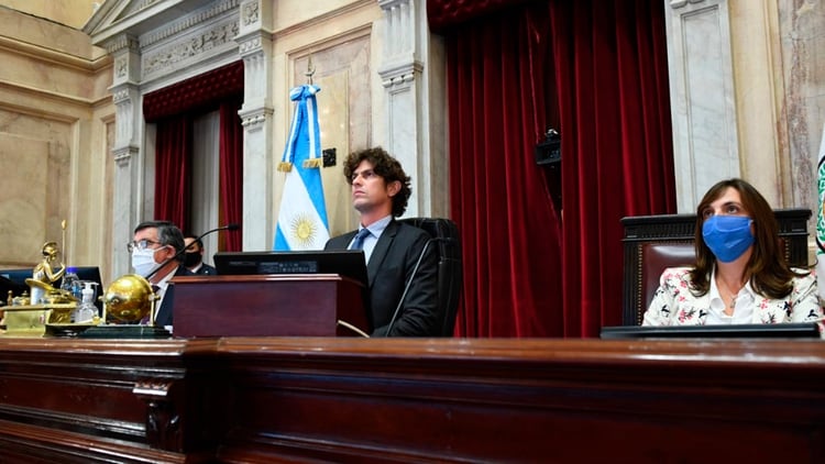 Martín Lousteau estuvo al frente de la sesión unos minutos