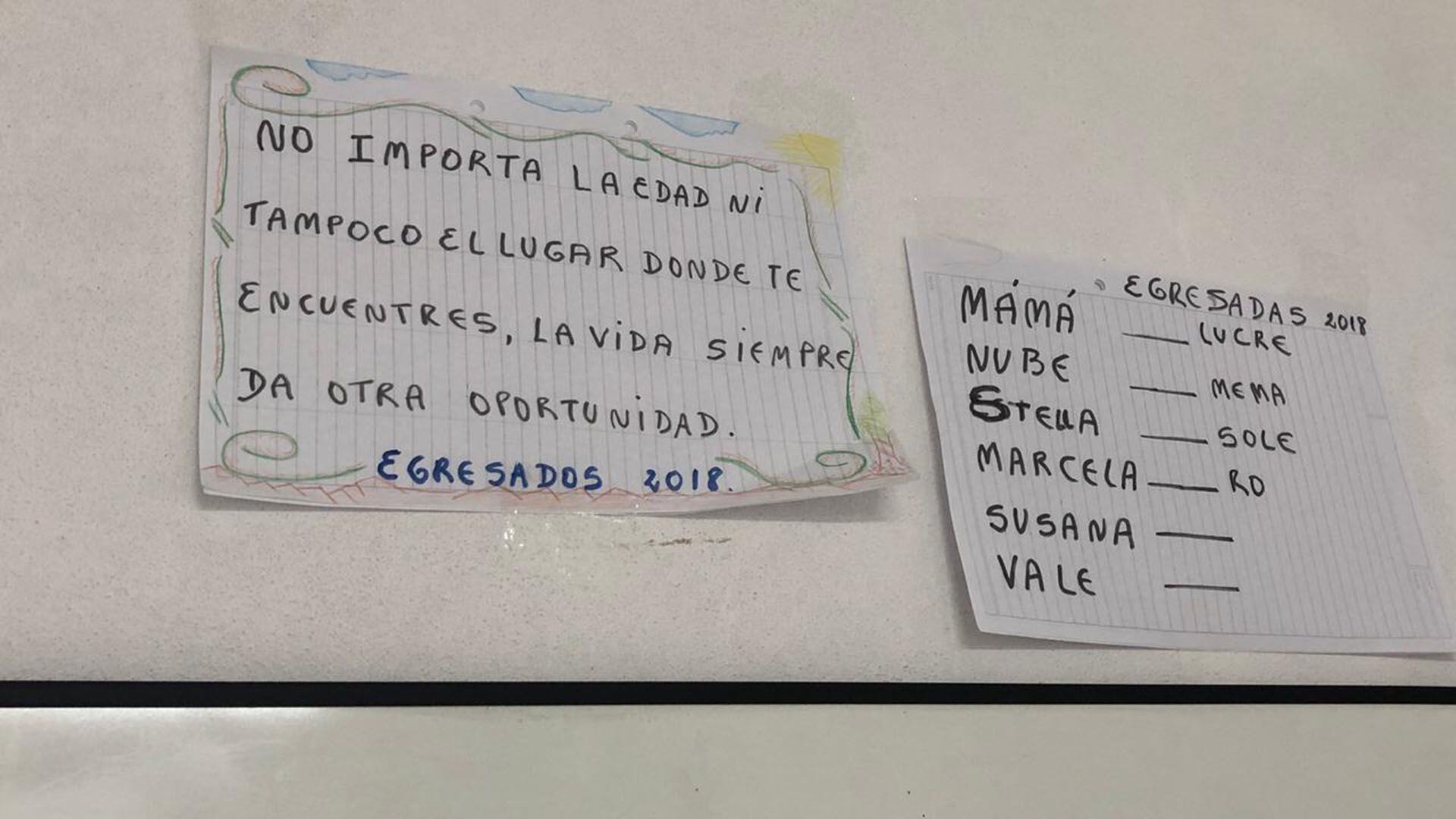 Mensaje aleccionador en el aula penitenciaria