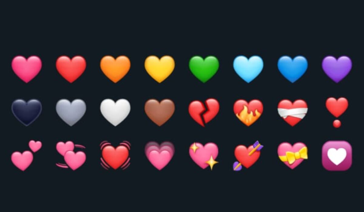 El corazón fue uno de los primeros emojis de la historia y actualmente tiene más de 20 versiones. (Infobae)