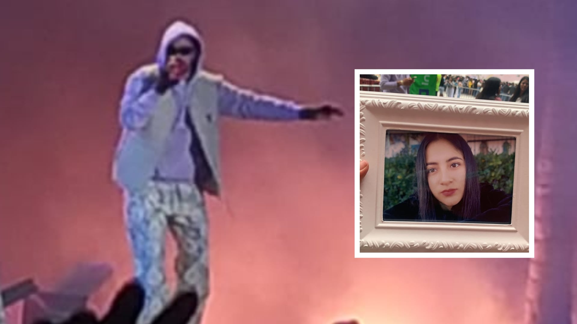 Fan de Bad Bunny murió y su madre llevó su foto al concierto para