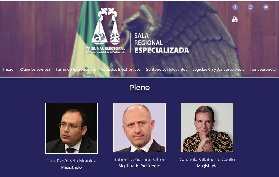 La sessione plenaria della sala specializzata regionale del TEPJF. (Foto: Infobae Mexico)