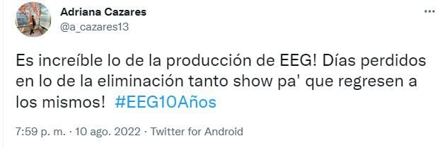 Usuarios critican a Esto es Guerra. (Captura Twitter)