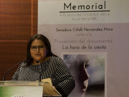 La secretaria general de Morena se encargó de recopilar las opiniones de las mujeres allegadas a Morena (Foto: Andrea Murcia)