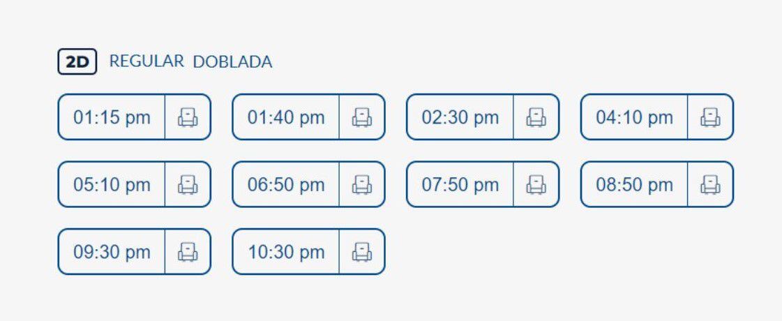 Horarios para Cineplanet Ventanilla, sábado 10 de junio.