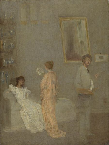 El artista en su estudio, de Whistler